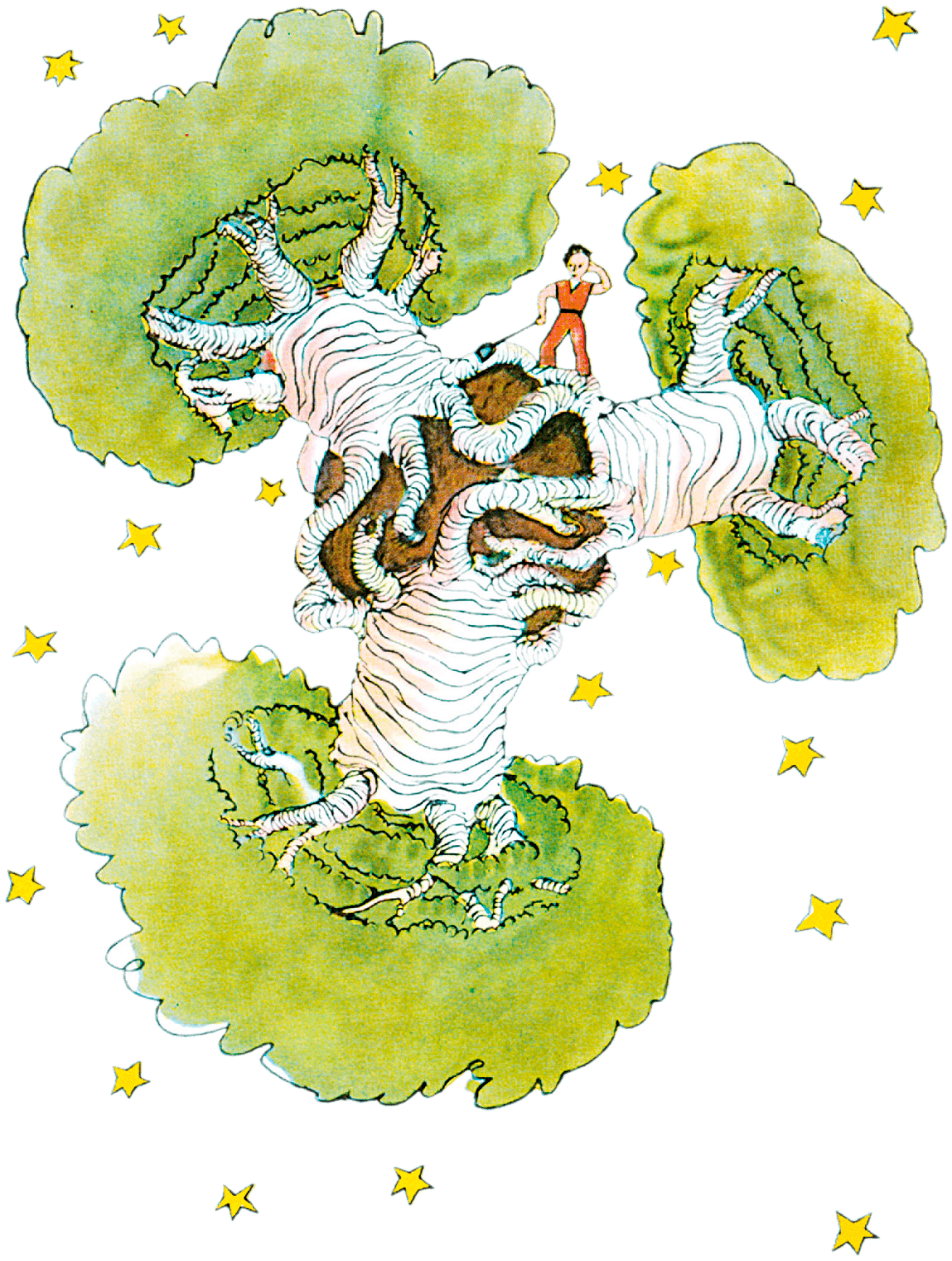 Pianeta con trei baobab